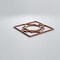 Ekena Millwork Extra Small Gypsum Decorative Fretwork Wood Wall Panels, Alder, 7 3/8"W x 7 3/8"H x 3/8"T WALW08X08X0375GYPAL - alternate 2